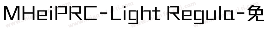 MHeiPRC-Light Regula字体转换